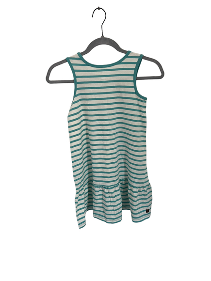 Tea Girls Teal Striped Dress - Picture 5 of 5